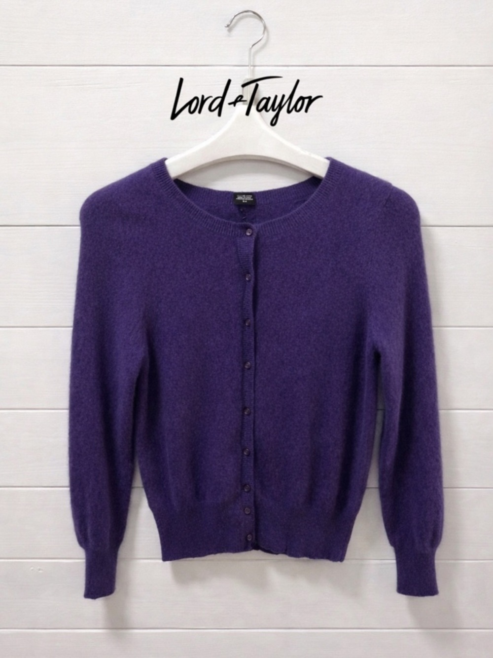 LORD & TAYLOR Purple Button-Front Cardigan – SizeS/M